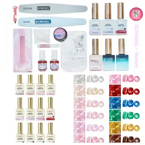 Collection Cat Eye Series – Cat Eye Nail Gift Box includes cat eye gel, base gel, sealing layer, rubber sealing layer, UV light, decorative bag, nail scoop, blending gel, adhesive, balancing liquid + 12 individual bottles of cat eye gel (requires UV lamp)