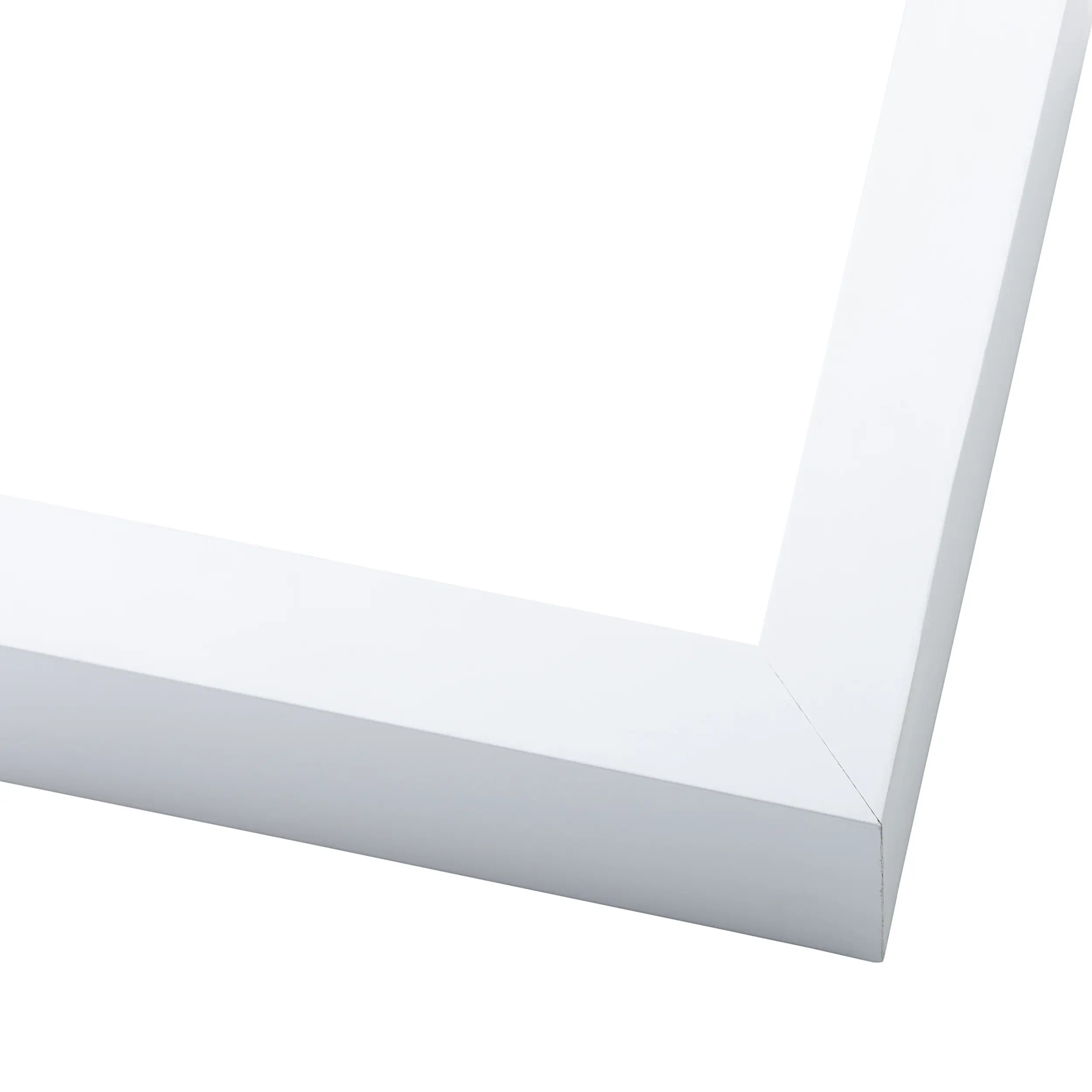 24x32 Shadow Box 1.75" Deep White Picture Frame - UV Acrylic, Foam Board Backing, Hanging Hardware