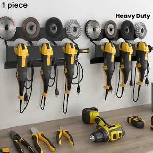 wall-mounted multifunctional metal tool storage rack Heavy Duty-suitable for storing dehydrators, knives, polishers and other tools in garages and workshops.