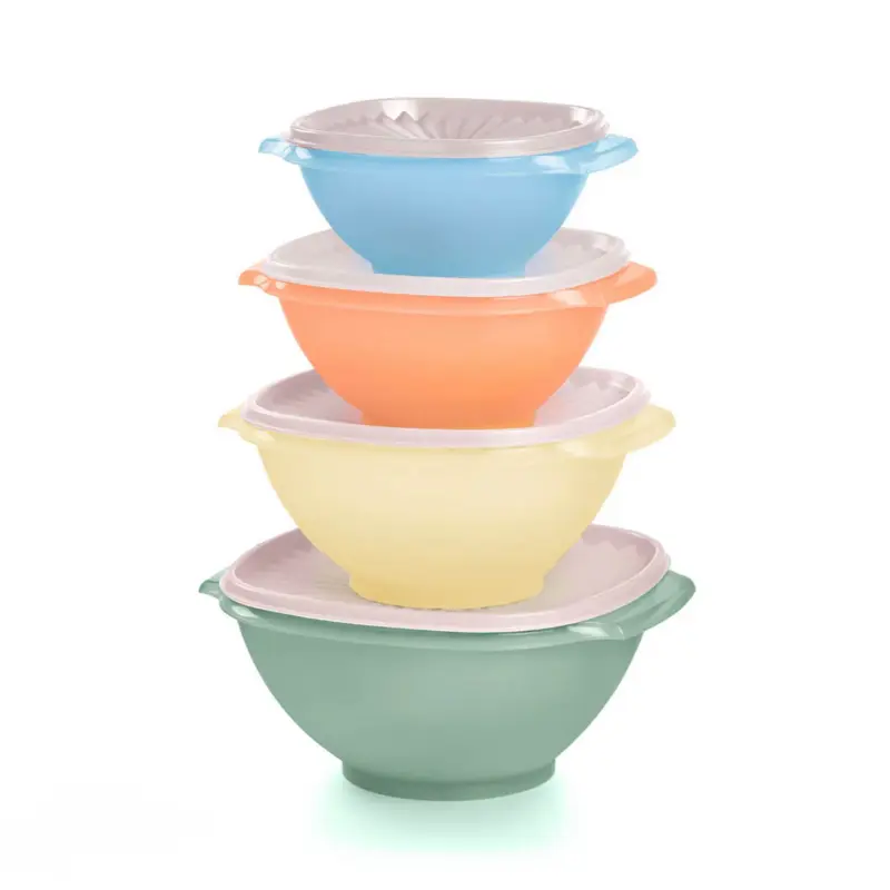 Tupperware Servalier Retro Food Storage Bowls, Set of 4