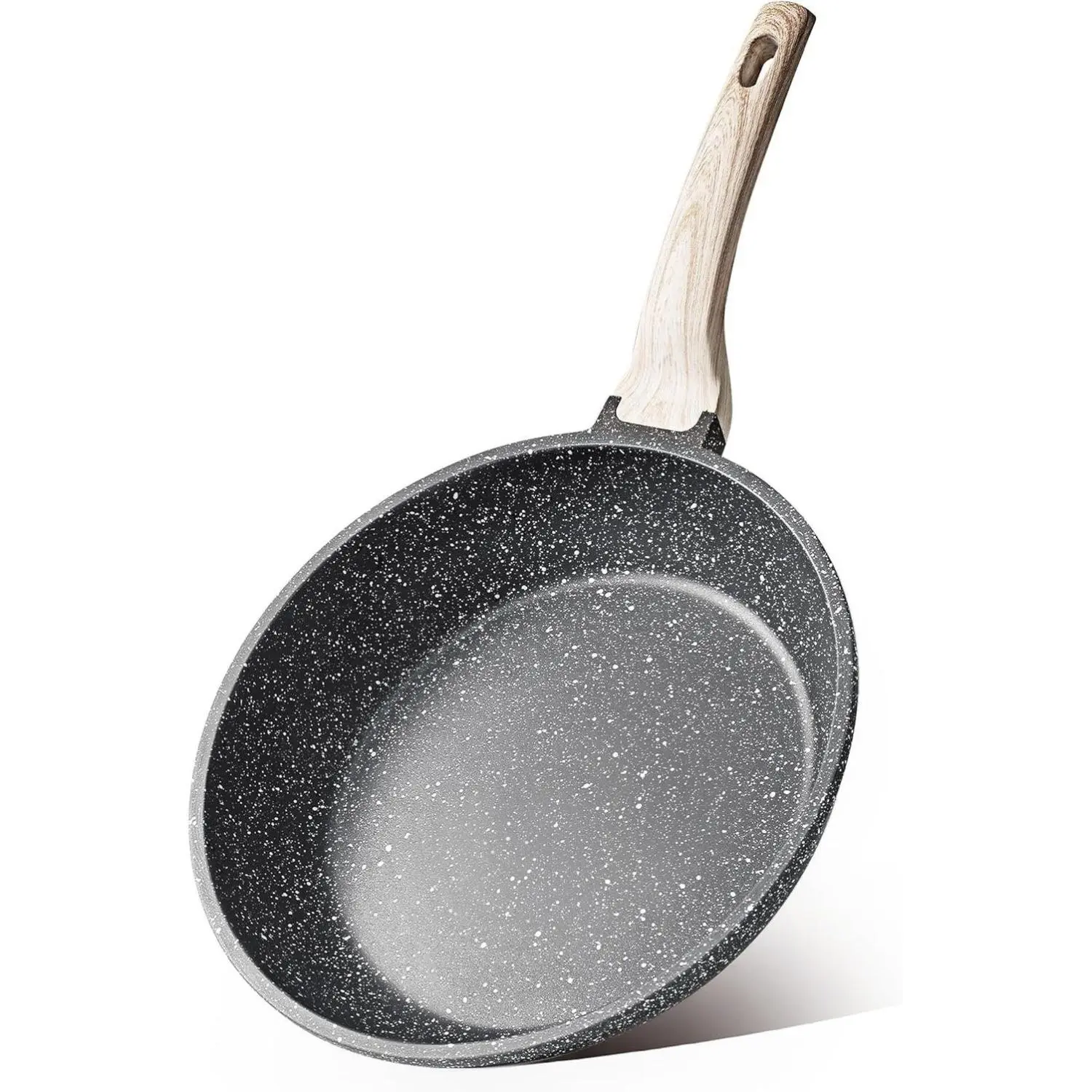 [New Deal] - Nonstick Frying Pan Skillet,Non Stick Granite Fry Pan Egg Pan Omelet Pans, Stone Cookware Chef's Pan, PFOA Free,Induction Compatible(Classic Granite, 8-Inch)