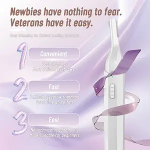 Lady's eyebrow trimming razor, electric eyebrow shaver, eyebrow shaping device, safe hair removal tool, comfortable design suitable for smooth skin, suitable for daily use, portable eyebrow trimming device, festive beauty gift