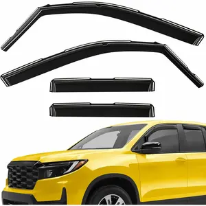 Extra Durable Window Deflectors in-Channel Window Visors Rain Guards Fit for Honda Ridgeline 2017-2026, Sun Visors, Wind Vent for Shades, Exterior Car Accessories - 4 pcs.AG0856
