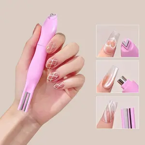 Three-In-One Snake Heart Cat Eye Magnet Strong Magnetic Detachable Multi-Functional Flower Shape Magnet Nail Art Tool Manicure Nail Care