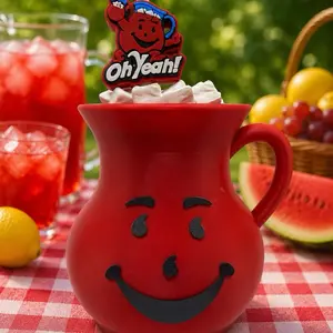 Kool Aid Pitcher Can Holder w/Toppers