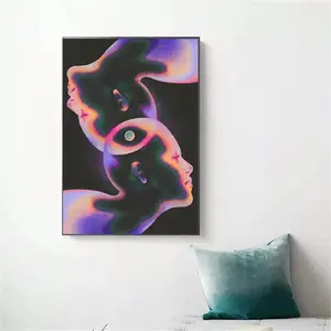 Abstract Galaxy Canvas Art Poster, Unframed Abstract Design Wall Decor, Modern Home Decor for Home Office Bedroom Living Room Cafe, Ideal Gift for Space Enthusiasts