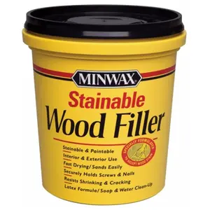 212 MAIN Minwax 42853 16oz Stainable Wood Filler, Fast-Drying, Easy Sanding, Fills Gaps, Suitable for Interior/Exterior Car Paint Care Maintenance