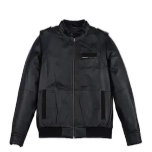 NWT Members Only Black Lamb skin sleeve full weight lettermen’s style jacket. Coats Womenswear