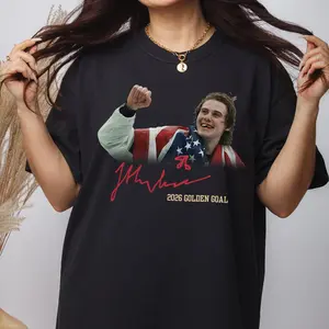 [Sale Up To 60%] Stylish Tom Jack Hughes USA Hockey Golden Goal 2026 Hockey T-Shirt