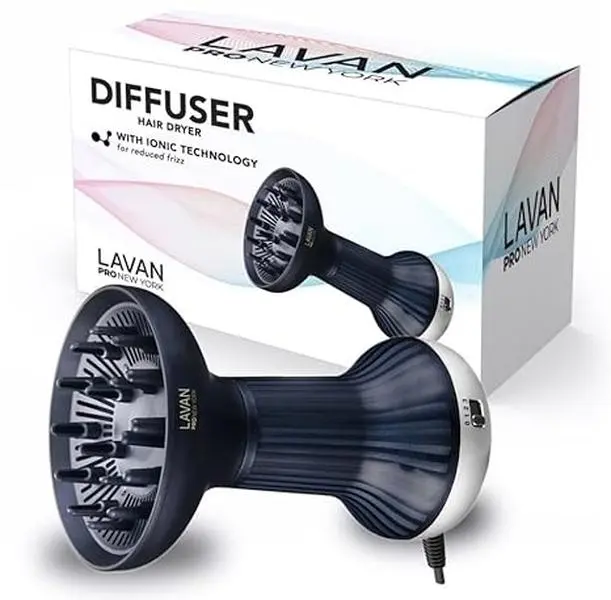 Lavan Pro New York Ionic Hair Diffuser for Curly & Wavy Hair