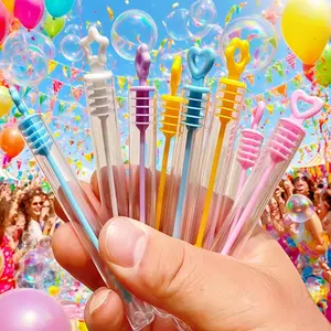 Pack of 10-100 Mini Bubble Sticks (No Liquid), Party Supplies Set, Birthday Gifts, Cute Decoration, Wedding Guest Gifts, Wedding Gifts, Valentine's Day Carnival Party Decoration, Party Favors Assortment