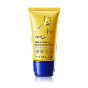 Peptide Neck Cream - Reduces Neck Lines Firms & Brightens Roller Massage Moisturizing & Repairing Neck Care Cream 150g Fast Fade Super Compact
