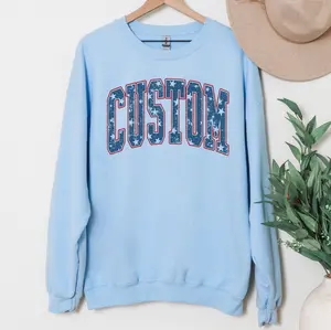 Custom Patriotic Letters Sweatshirt or T-Shirt, DTG Printed