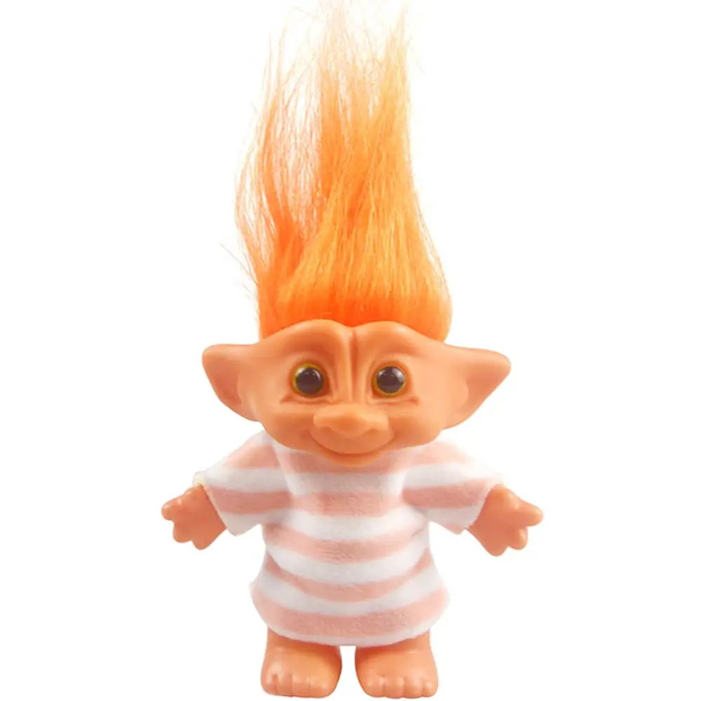 Vintage Troll Doll - Chromatic Unisex Doll Accessories with 3.9" Plastic Body, 7.5" Hair, Soft Cuddly Collectibles, Ideal Gift for 6 Months-8-13 Yrs