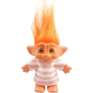 90s Vintage Lucky Troll Doll - Chromatic, Unisex Doll Accessories for Collections, Arts and Crafts