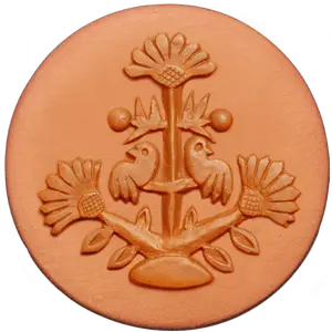 270 Tree of Life Rycraft 2" round Cookie Stamp with handle and glaze, for decorating cookies, chocolate, fondant as well as paper and clay crafts. Handmade in the USA since 1968.