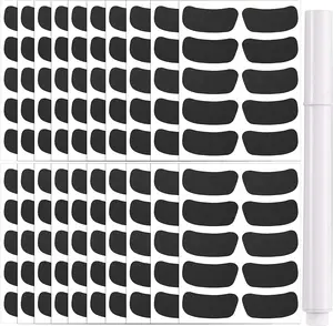 200 Pairs Sports Eye Black Stickers for Kids,Eye Strips Sports Eye Stickers Breathable Eye Strips for Baseball Football Softball Lacrosse Fans on Game Day,with 1 White Pencil