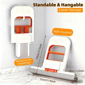4PCS Portable Compact Handy Mini Foldable Sponge Mop, Wet-Dry Self-Squeezing Design, Ideal for Desktop, Kitchen Counter, Glass Tile Small Space Cleaning Storage