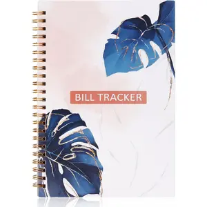 A5 Bill Payment Tracker Notebook Spiral Binding With Back Pocket Home Finance Monthly Bill Payment Organizer Logbook