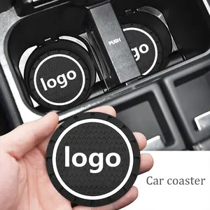 Car Silicone Cup Holder Mat, Anti-Slip Dustproof Pad, Car Accessories, Universal Fit for Audi Jeep Benz Nismo Honda Seat Ford Porsche Mini Volkswagen Land Rover