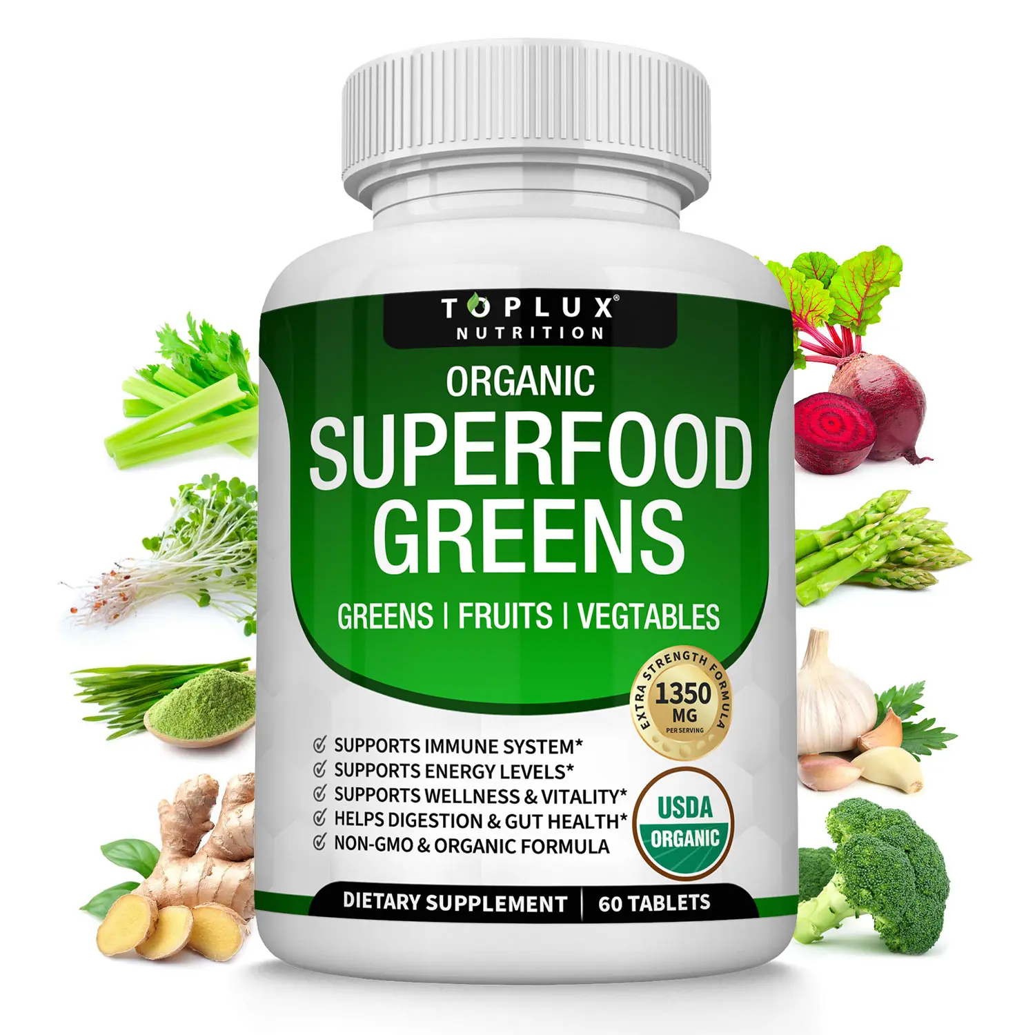Organic Superfood Greens Supplement Super Greens Fruits Vegetables Organic Superfood Greens Supplement Super Greens Fruits Vegetables