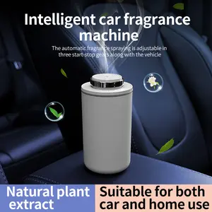 Viral Portable Car Cup Holder Essential Oil Diffuser | 2-in-1 Smart Rechargeable Air Freshener for Auto Office Home | 3 Modes Nano Mist Odor Eliminator | Aluminum Alloy Aesthetic Room Decor | Baby Safe Luxury Perfume Accessories Must Have