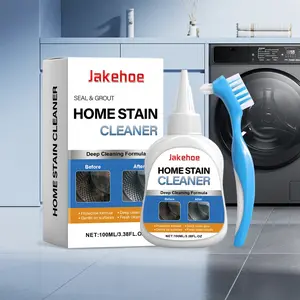 Mold and Mildew Remover Gel, Restore Clean Bright Surface, Suitable for Front Load Washing Machine, Bathroom Grout, Shower Sealing Agent, Brush
