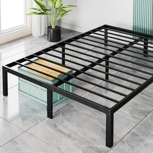 Sweet Furniture Bed Frame Heavy Duty Metal Platform Frames Queen Size with Storage Space Under Frame,Sturdy Steel Slat Support,No Box Spring Needed