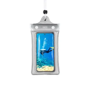 2-Pack Floating Waterproof Phone Case – Clear Dry Pouch with Neck Strap for iPhone & Galaxy (Up to 7"), Perfect for Swimming, Boating & Water Sports