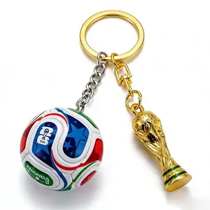 2026 World Cup Keychain Pendant Set Football Trophy Backpack charm Unisex,Keychain For Soccer Fans Gift