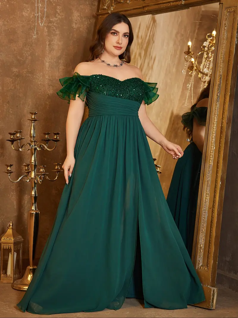 shapewear for under bridesmaid dress Chiffon Tiered Halter A line Dress with Embellished Appliques – Camille La  Vie main image 0