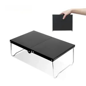 Small Size Camping Folding Table, Lightweight Aluminum Alloy, Outdoor Picnic Tables, Foldable Mini Coffee Desk, Hiking Fishing Campsite Supplies, Portable Table, Camping Furniture