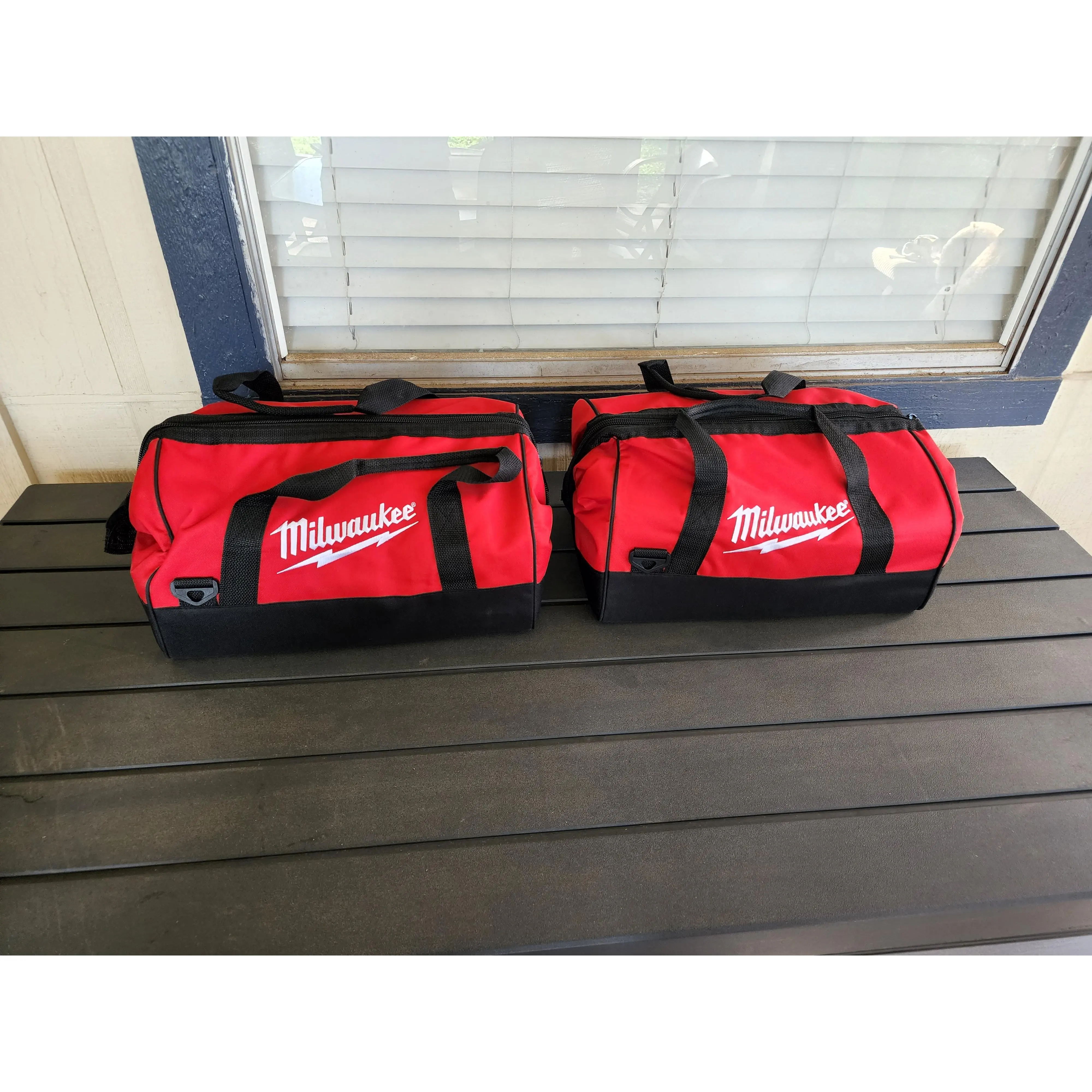 Milwaukee 2-Pack Large Contractor Tool Bags, 16"x10"x9" Tool Storage Bags, Tool Storage Bag