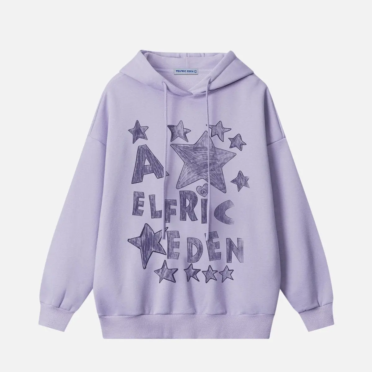 Aelfric Eden Graffiti Star Graphic Hoodie Print Oversized Unisex Streetwear Vintage Hoodie Y2k Sweatshirt Pullover