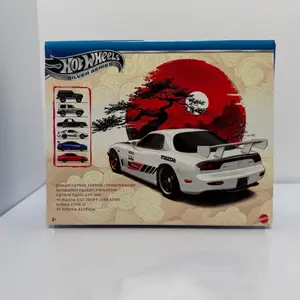 Hot Wheels 2026 Silver Japanese Car Culture Model Car Toys, Set of 6