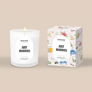 Just Married Candle
