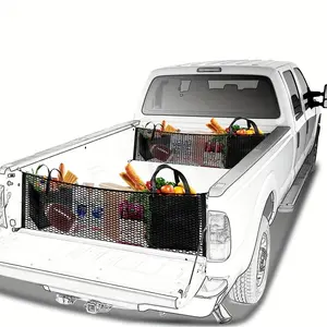 Adjustable & Stretchable Cargo Net, Trunk Organizer for Cars, Multifunctional Car Storage Net for Daily Use, Car Interior Accessories, Universal Car Accessories