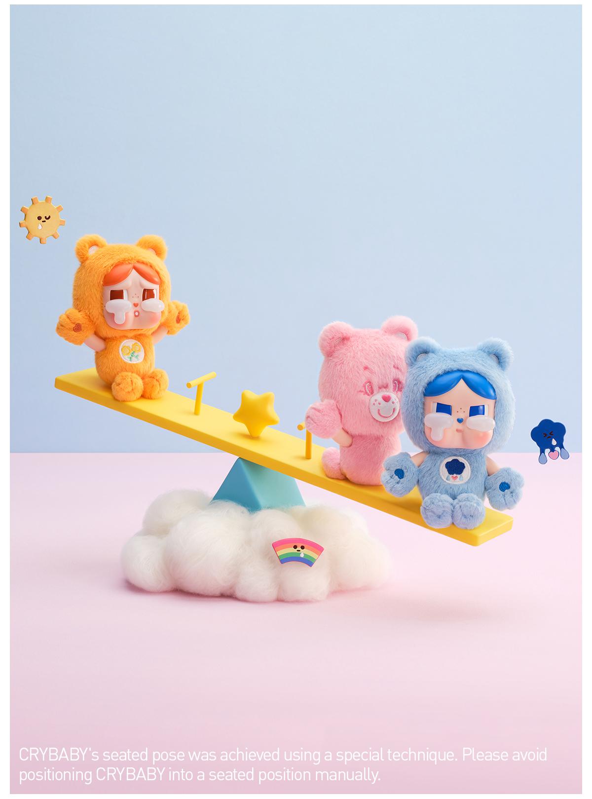 [POP NOW] POP MART CRYBABY × Care Bears Series-Vinyl Plush Pendant Blind Box Keychain Mystery Gift