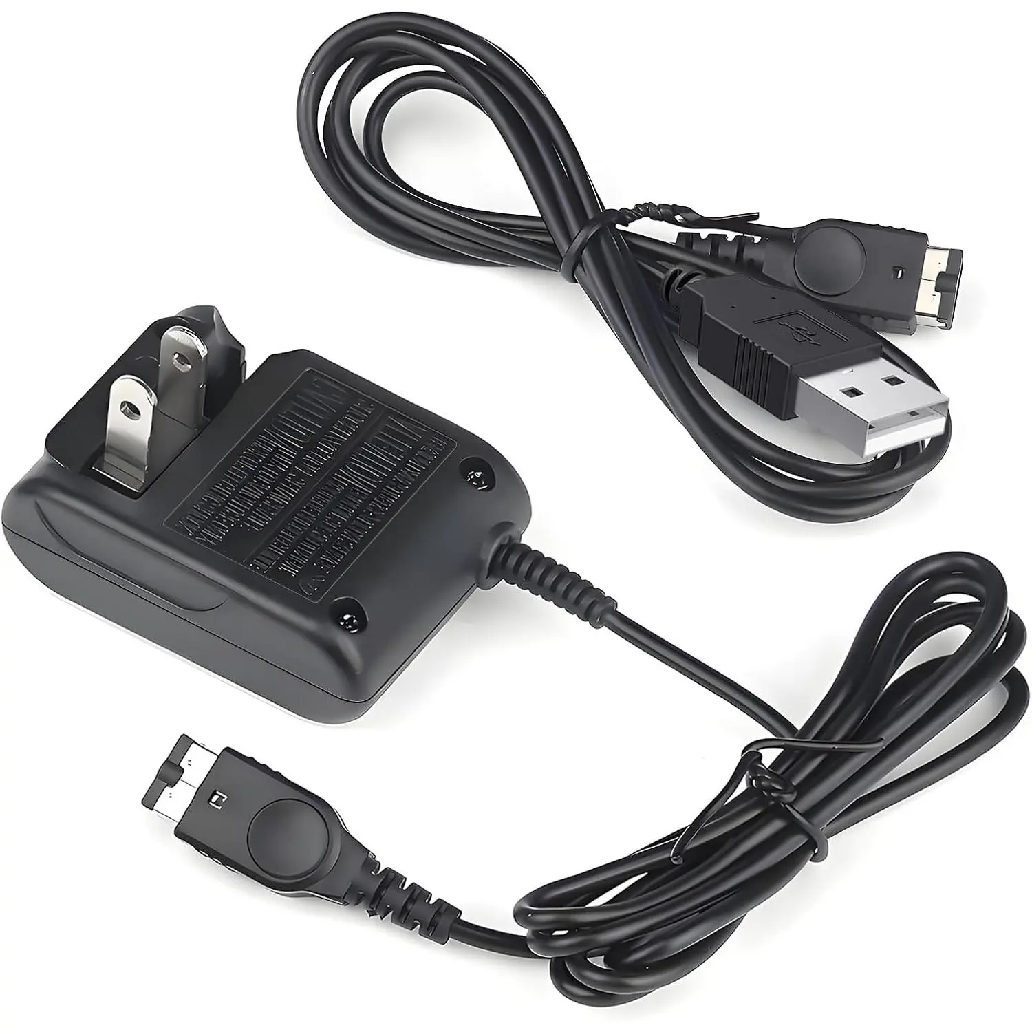 Nintendo GBA SP Charger - AC Wall Adapter, USB Cable, Collapsible Portable Power Cord with Charging Function, Compatible Interface for Gameboy Advance SP/DS, 365 Days Quality Assurance, Supports 100-240 Auto Voltage, Compatible Chargers