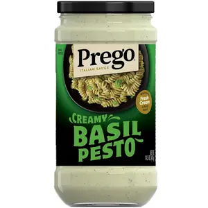 Prego Creamy Basil Pesto Pasta Sauce, 14.5 oz Jar