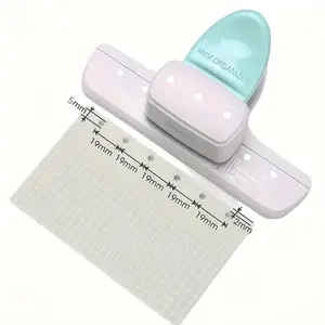 3-Hole Punch Organizer, Office Stationery Supplies, for Effortless Loose-Leaf Notebook Organization, Durable Plastic Scrapbooking Tool, Easy to Use Space-Saving Design