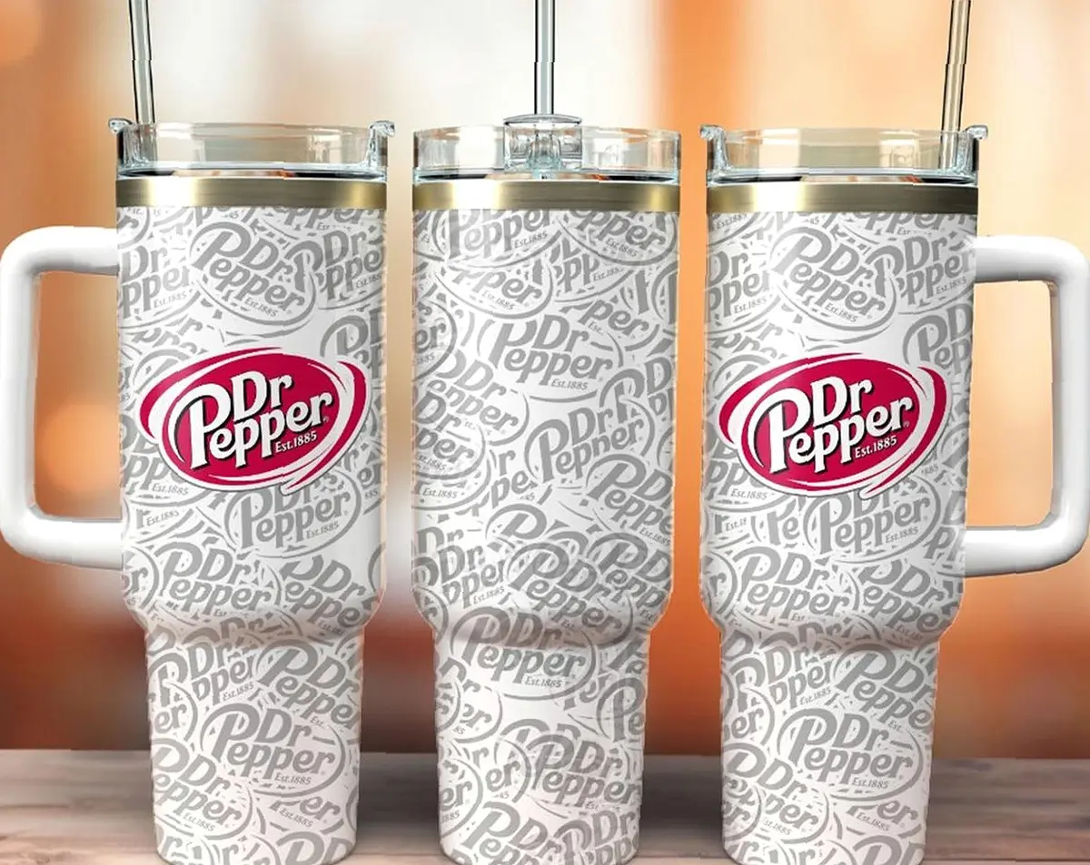 Professional Classic Personalised Dr Pepper Soft Drink Tumbler 30oz40oz Laser Engraving, Dr Pepper Tumbler Gift, Hot Cold Drink Cup, Gift Birthday. - Fast Processing - Ready to Ship