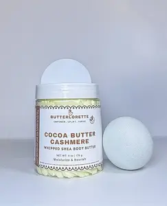 Cocoa Body Butter Made with Natural Unrefined Cocoa Mango Shea Butter & Jojoba Oil for Hydration and Nourishment