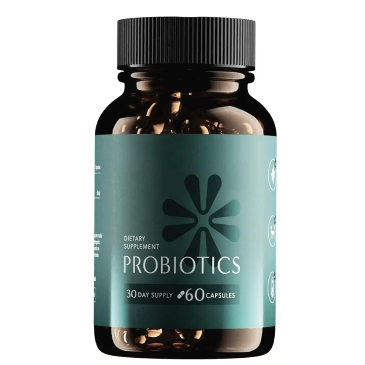Probiotic Supplement with Delayed Release Capsules Daily Gut Flora Support