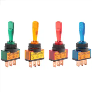 4PC 12V DC 20A LIGHT ILLUMINATED TOGGLE SWITCH CONTROL CAR BOAT DASH SPST ON/OFF