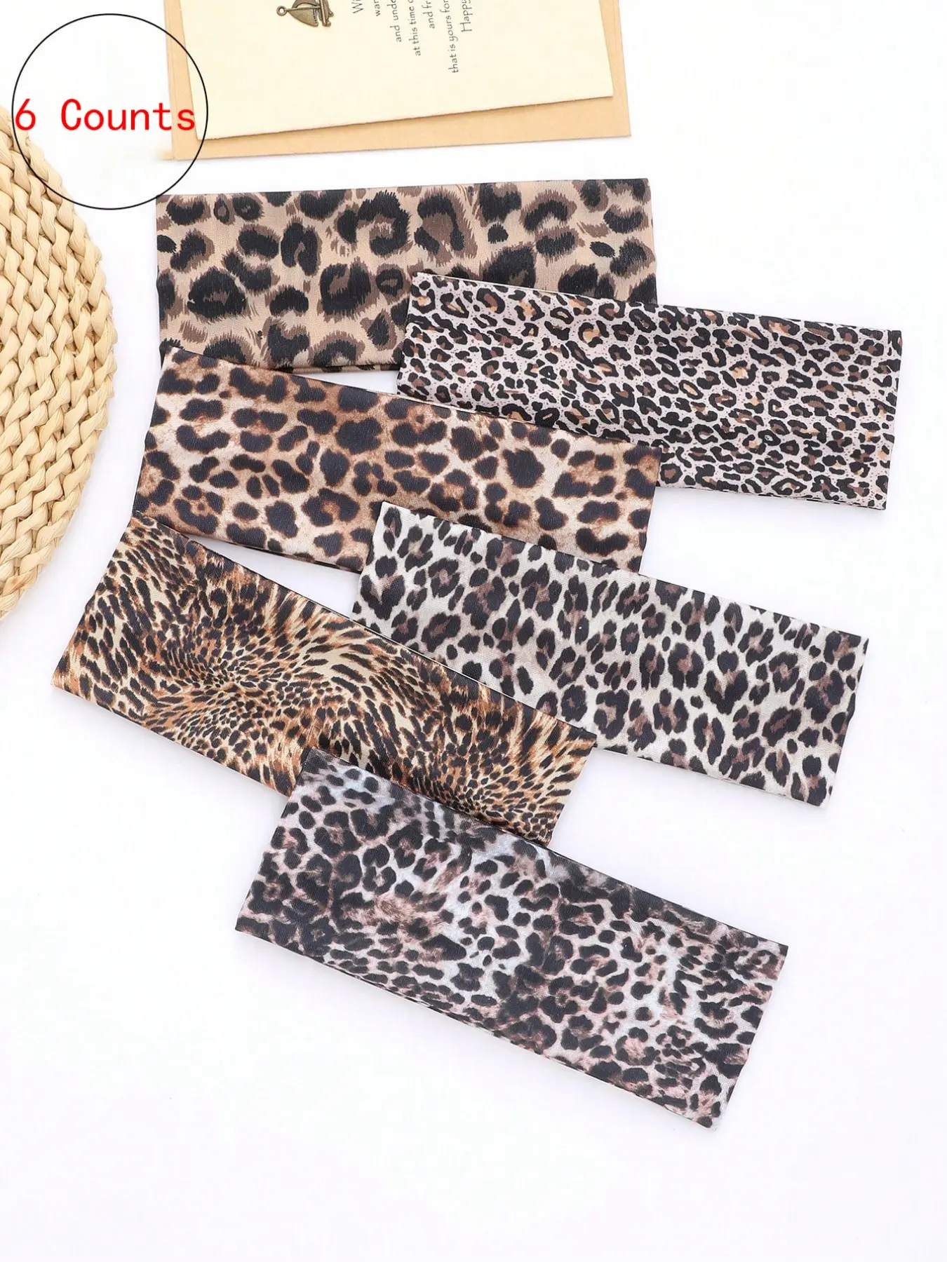 6pcs-Set-Leopard-Print-Headband-Elastic-Hair-Band-Workout-Yoga-Sweatband-Casual-Elegant-Bohemian-Style-Made-Of-Polyester-Suitable-For-All-Seasons