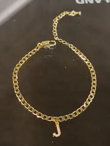 Initial Cuban Bracelet comes in two lengths couple  bracelets