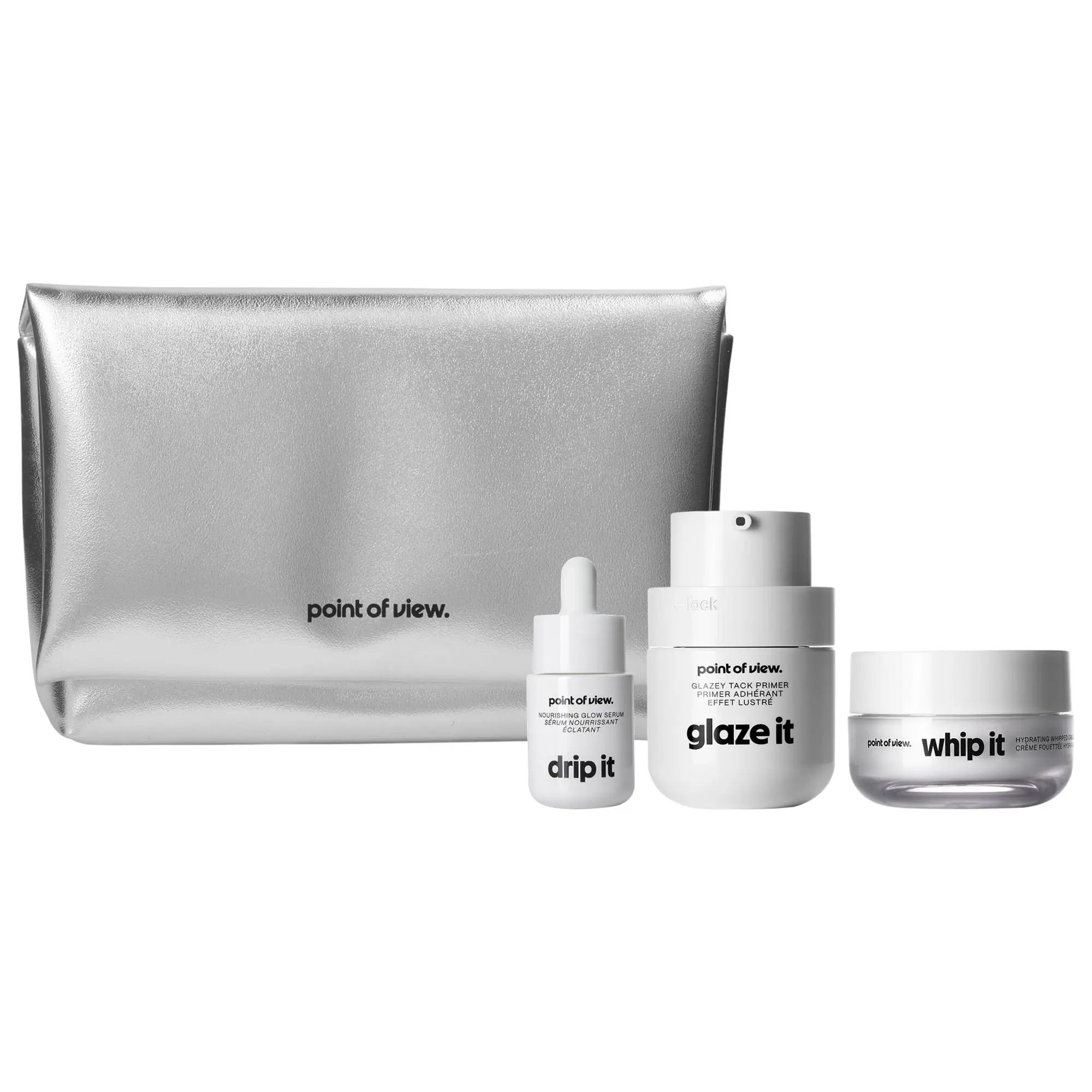 point of view. glaze + glow k(it) makeup and skincare gift set