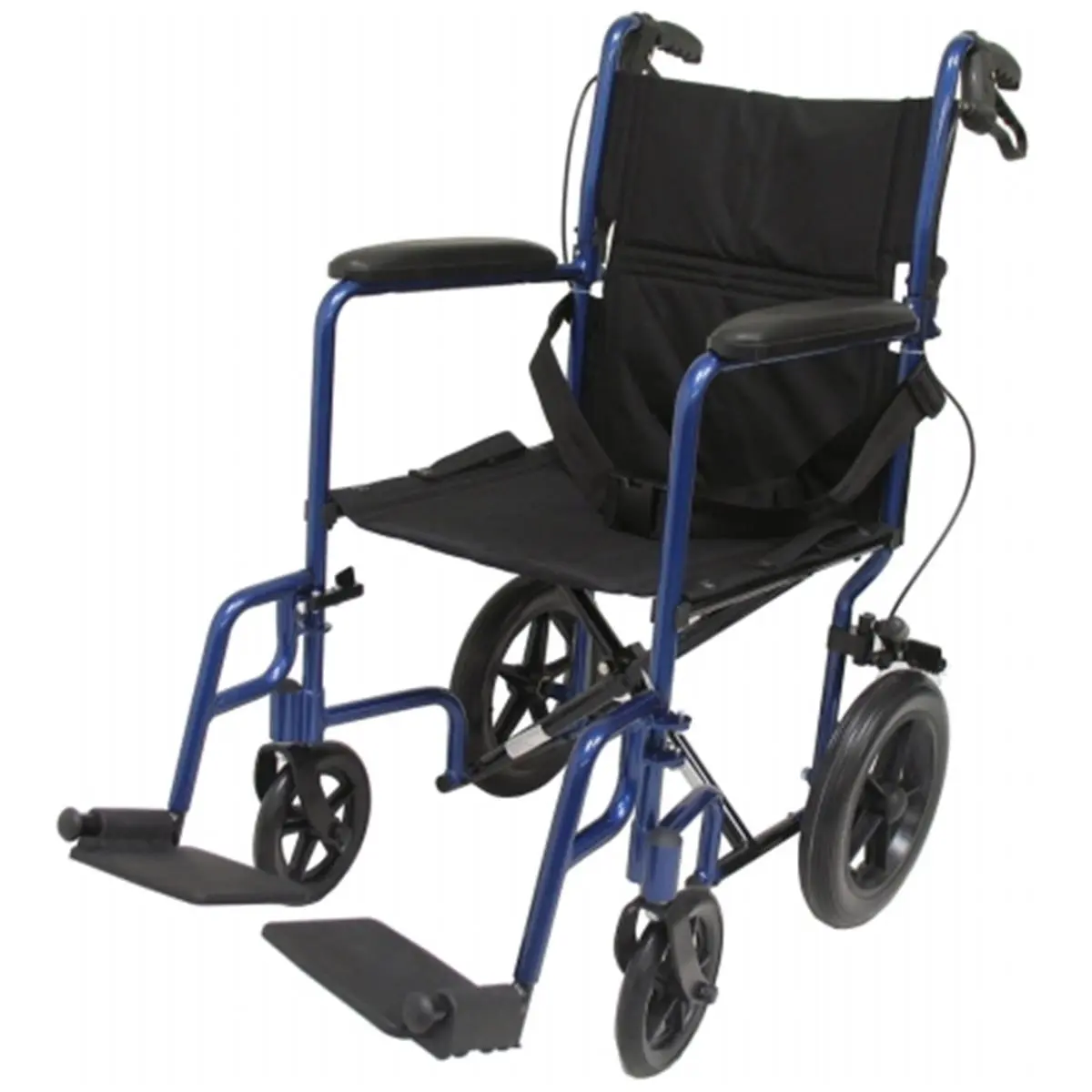 212 MAIN Small Animal Health Transport Wheelchair Equipment - Blue, Foldable, Lightweight, Breathable, Nylon Upholstery