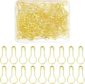 Gold Safety Pins - Small Safety Pins for Clothes Knitting, Stitch Markers & Bulb Use